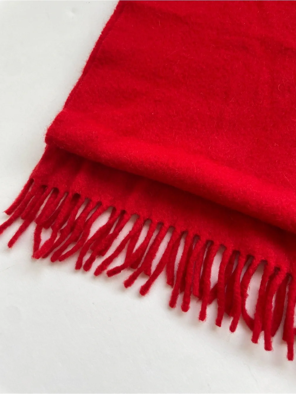 Johnstons of Elgin 100% Cashmere Scarf, Claret Red, Made in Scotland